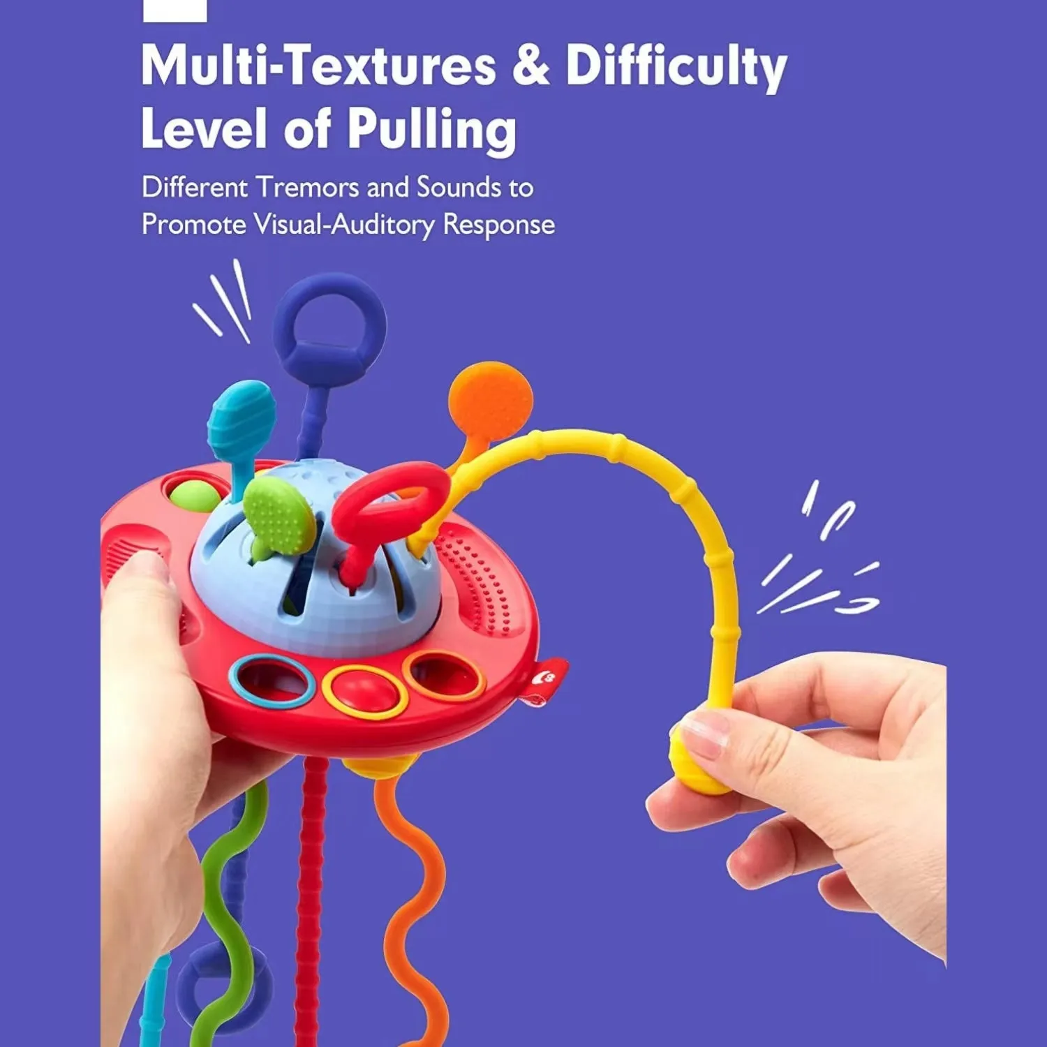 12-18 Months Silicone Pull String Toys