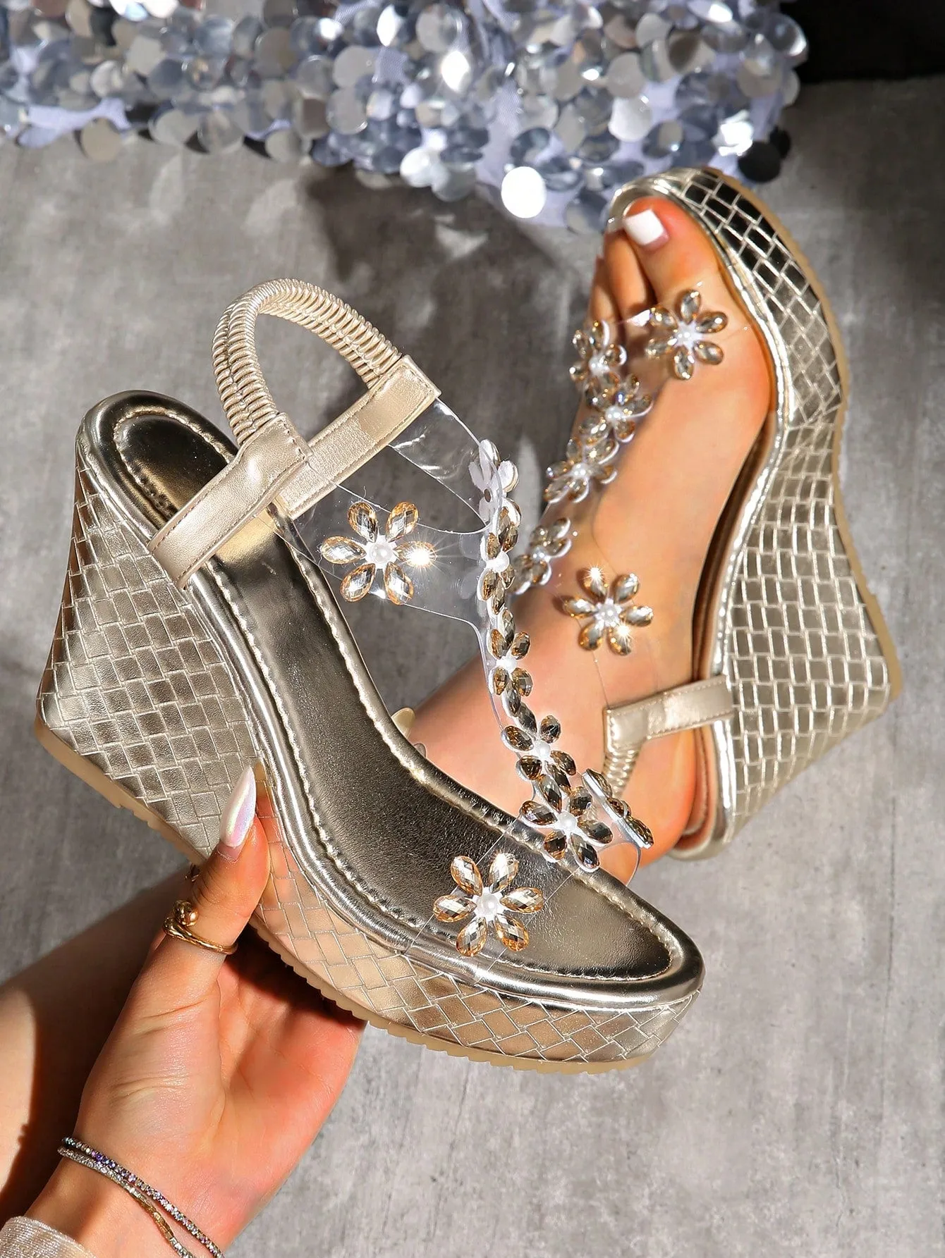 2024 Summer Waterproof Wedge Sandals: Stylish Open-Toe Platform for Women