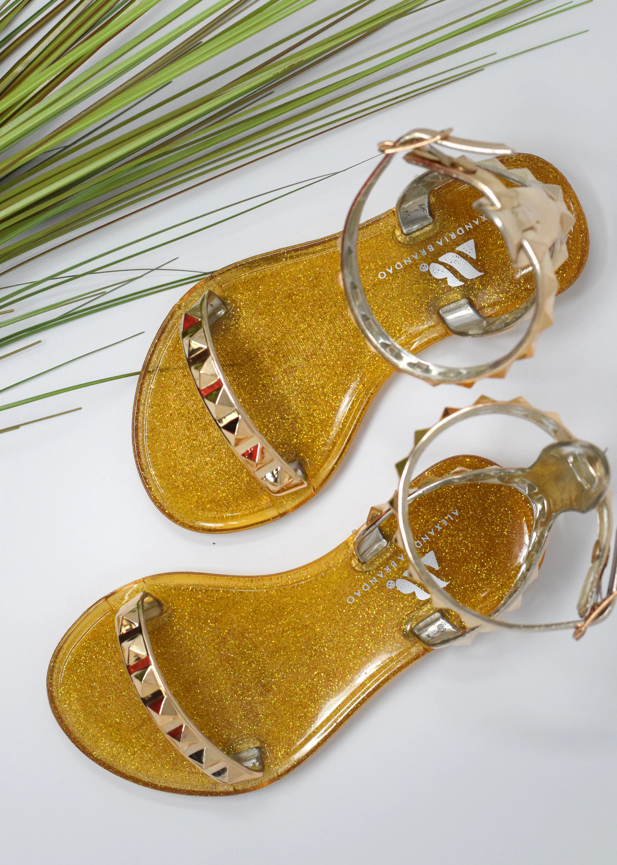 Aria Kid's Dark Gold Sandals
