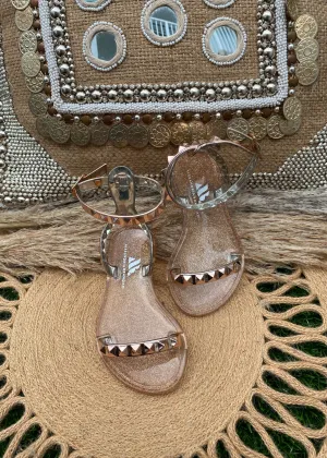 Aria Kid's Rose Gold Sandals