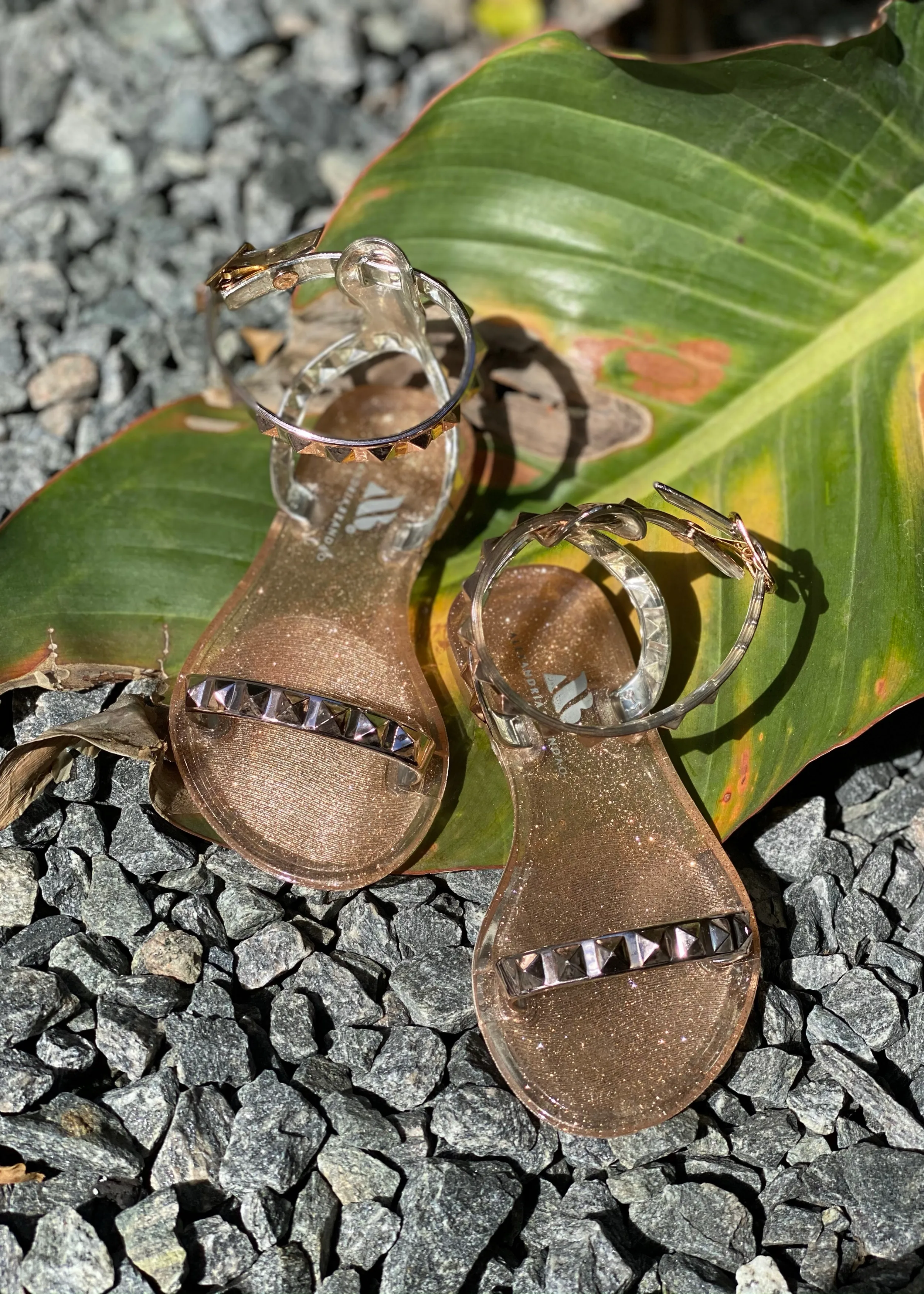 Aria Kid's Rose Gold Sandals