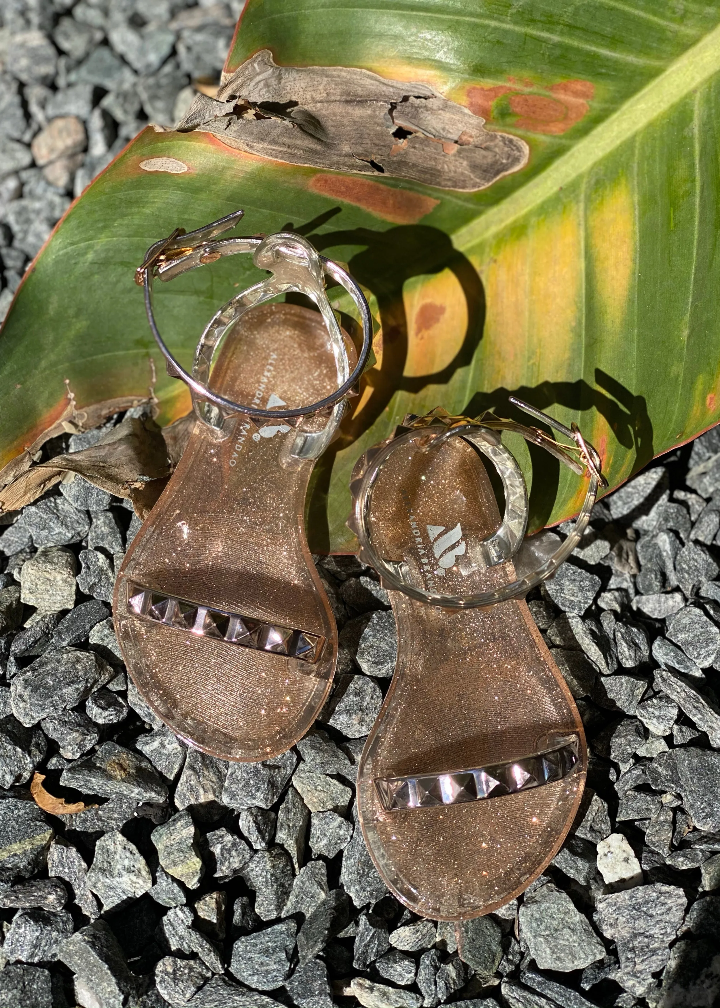 Aria Kid's Rose Gold Sandals