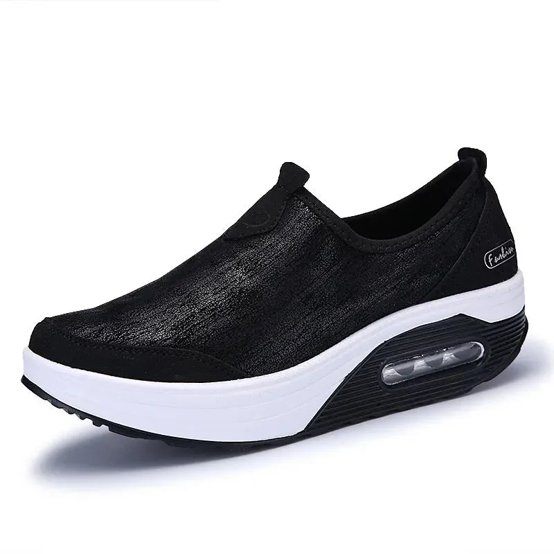 Ashore Shop  Women Flats Loafers Shallow Trainers Comfort Moccasins Slip-on Platform