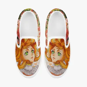 Black Clover Mimosa Vermillion Kids Slip Ons Anime Shoes