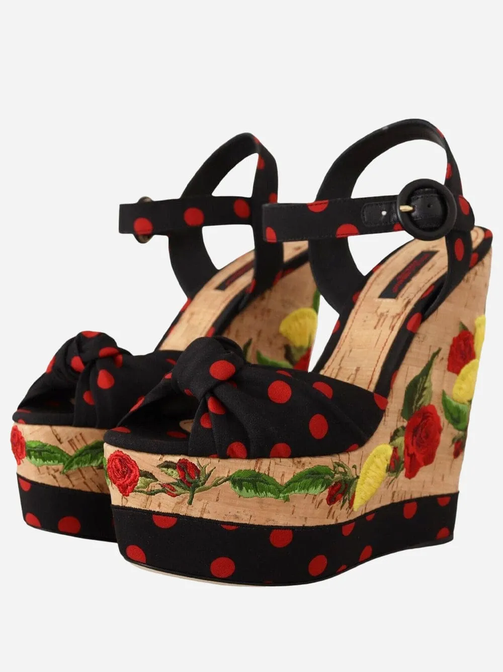 Charmeuse Platform Wedge Sandals