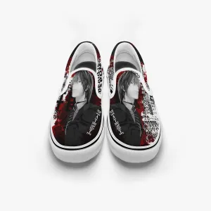 Death Note Kira Deathnote Slip Ons Anime Shoes
