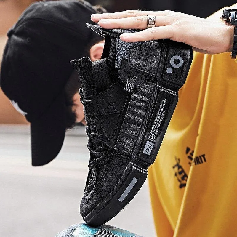 DON Men's Knit Casual Sneakers