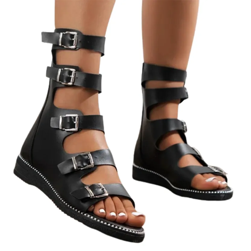 Funki Buys | Shoes | Women's Gothic Open-toe Roman Sandals