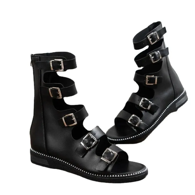 Funki Buys | Shoes | Women's Gothic Open-toe Roman Sandals