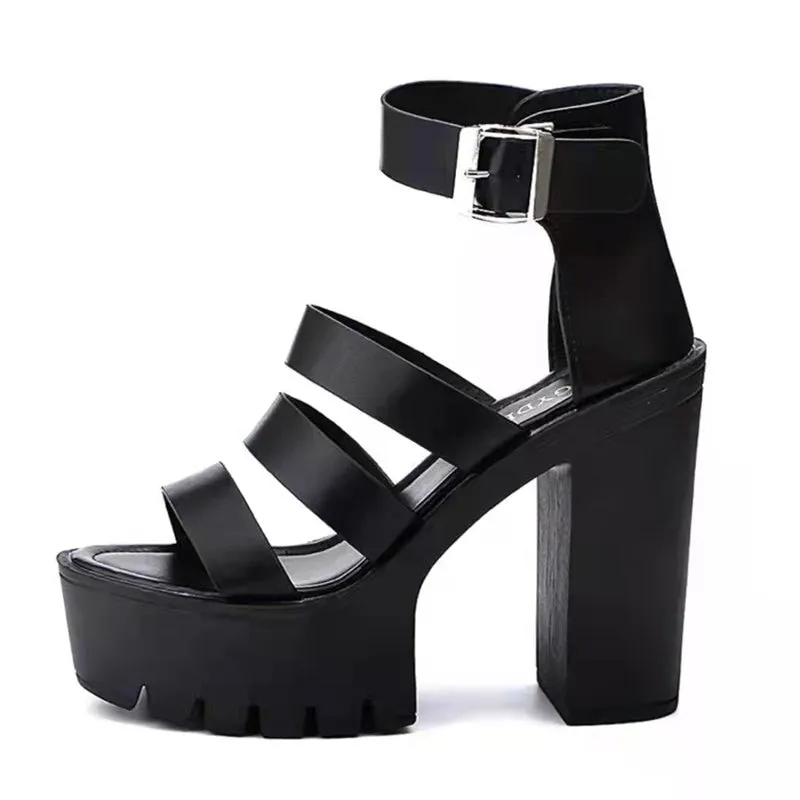Funki Buys | Shoes | Women's Gothic Platform Gladiator Sandals