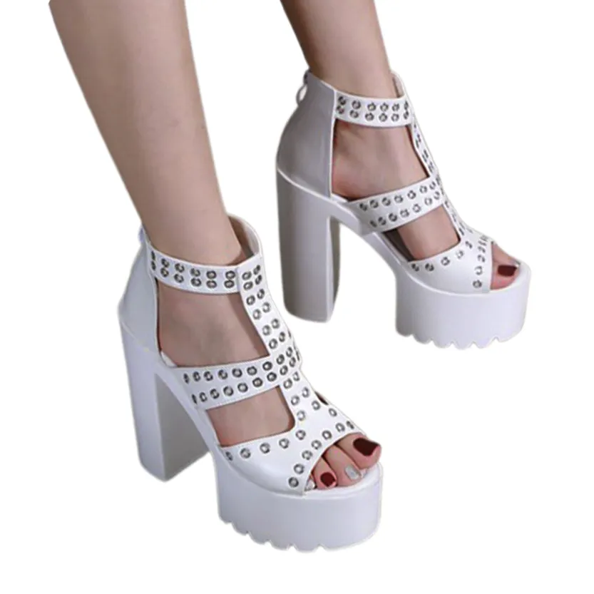 Funki Buys | Shoes | Women's Gothic Summer Platform Sandals