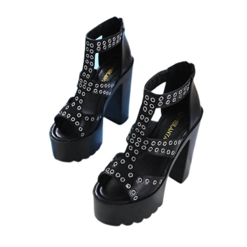 Funki Buys | Shoes | Women's Gothic Summer Platform Sandals