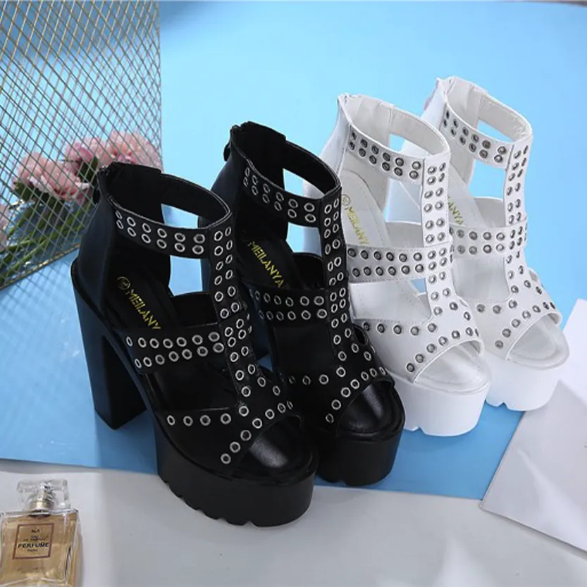 Funki Buys | Shoes | Women's Gothic Summer Platform Sandals