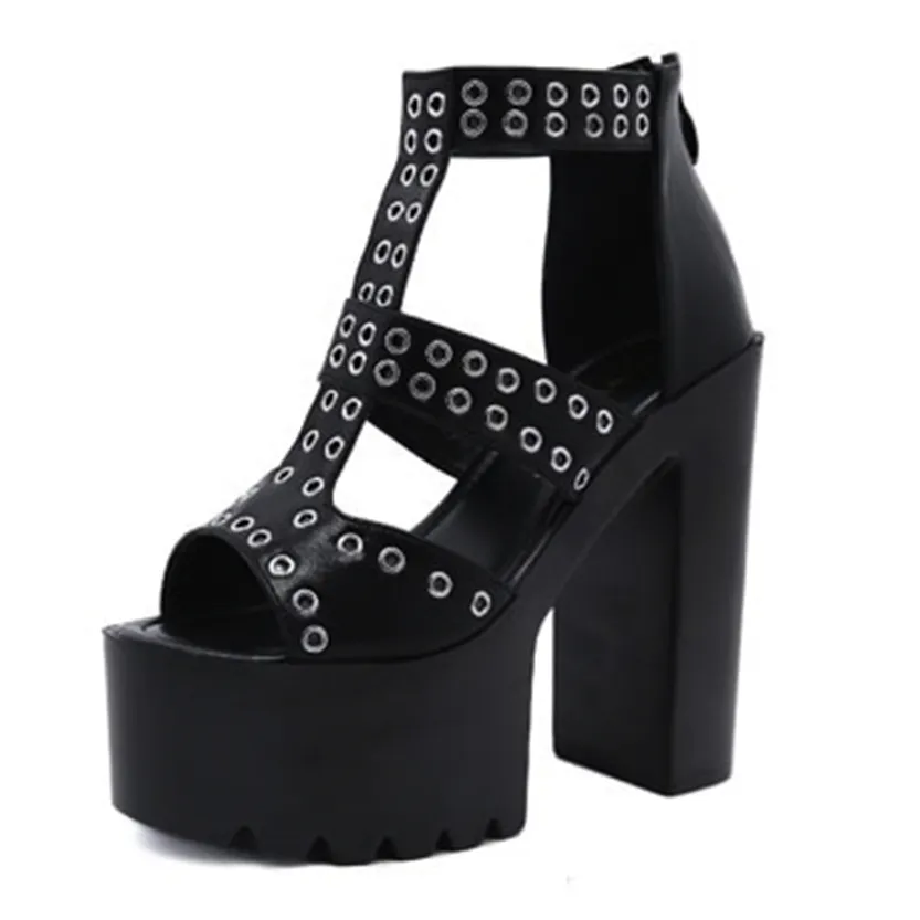 Funki Buys | Shoes | Women's Gothic Summer Platform Sandals
