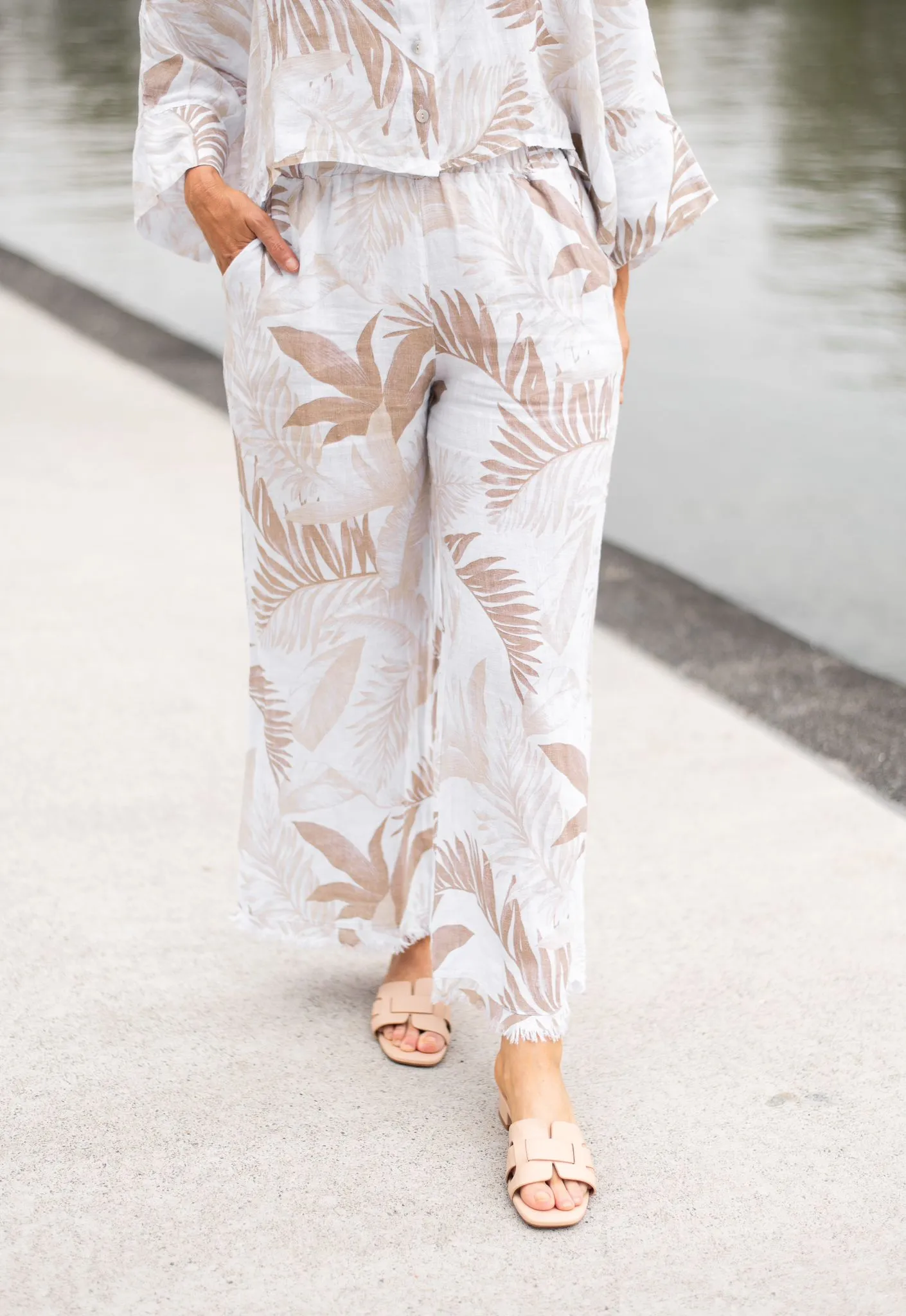 ITALIAN LINNEN CROP SHIRT