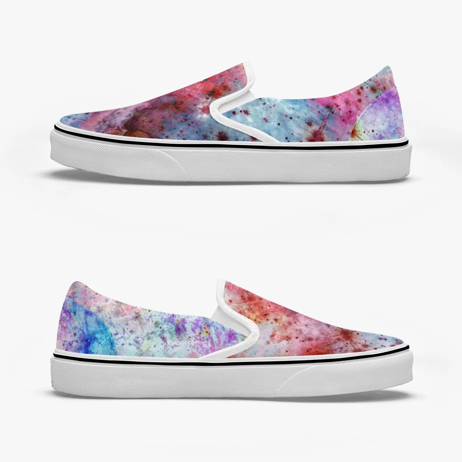 July Split-Style Psychedelic Slip-On Shoes