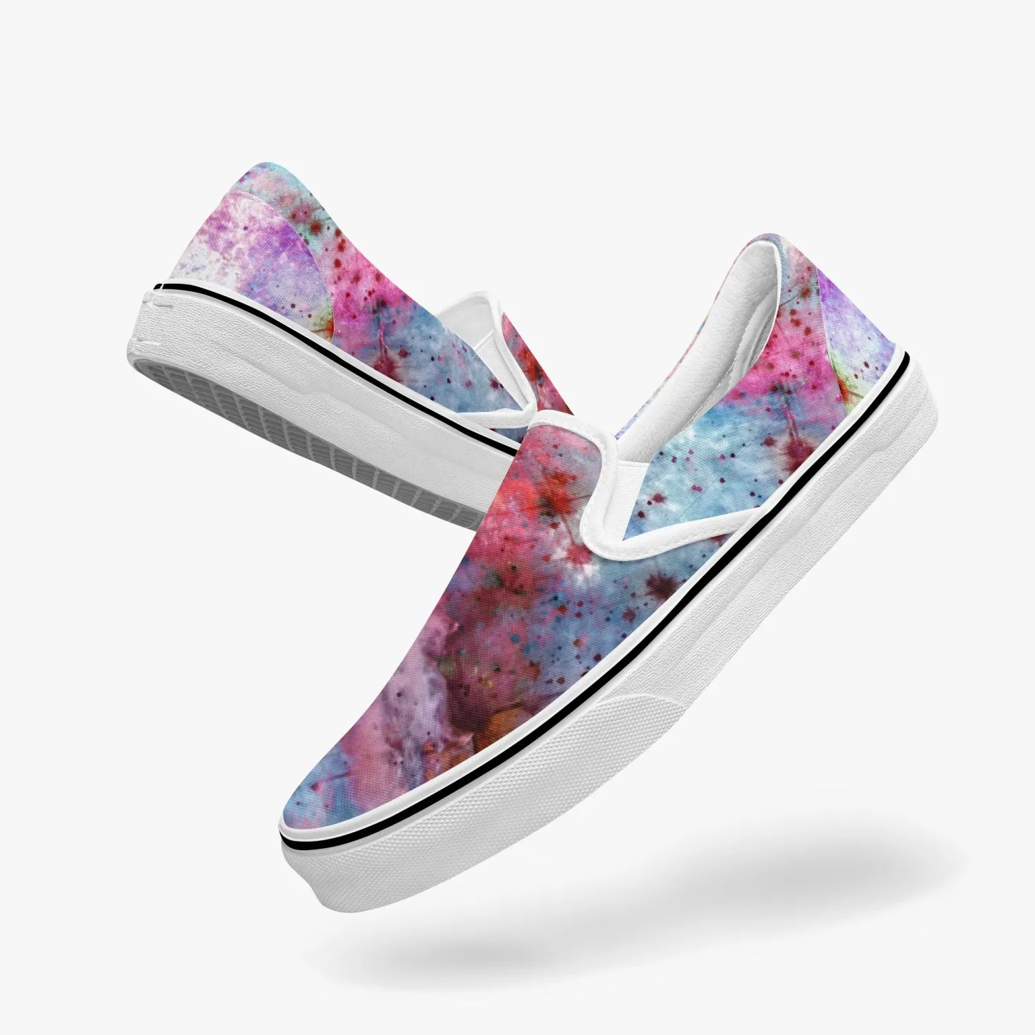 July Split-Style Psychedelic Slip-On Shoes