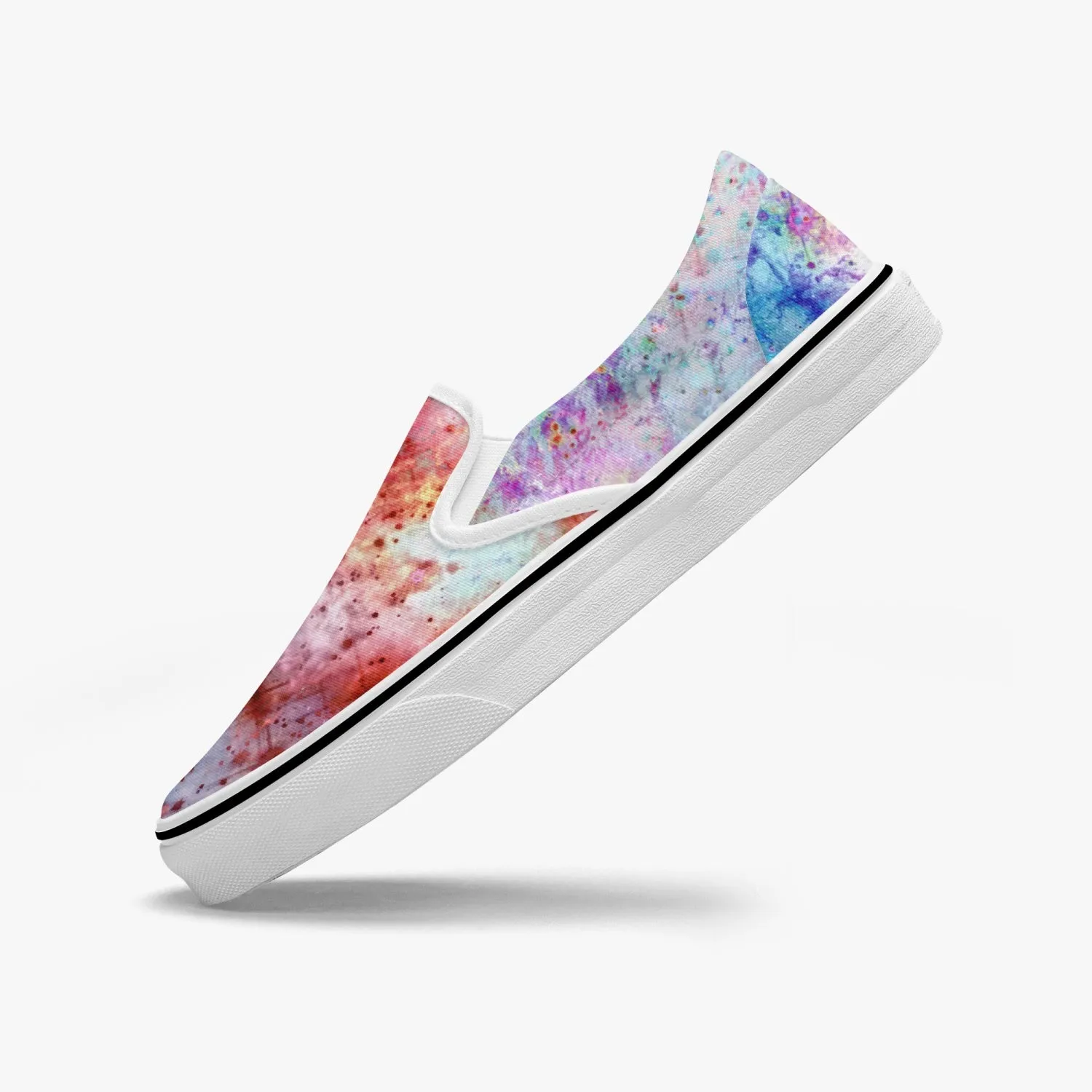 July Split-Style Psychedelic Slip-On Shoes