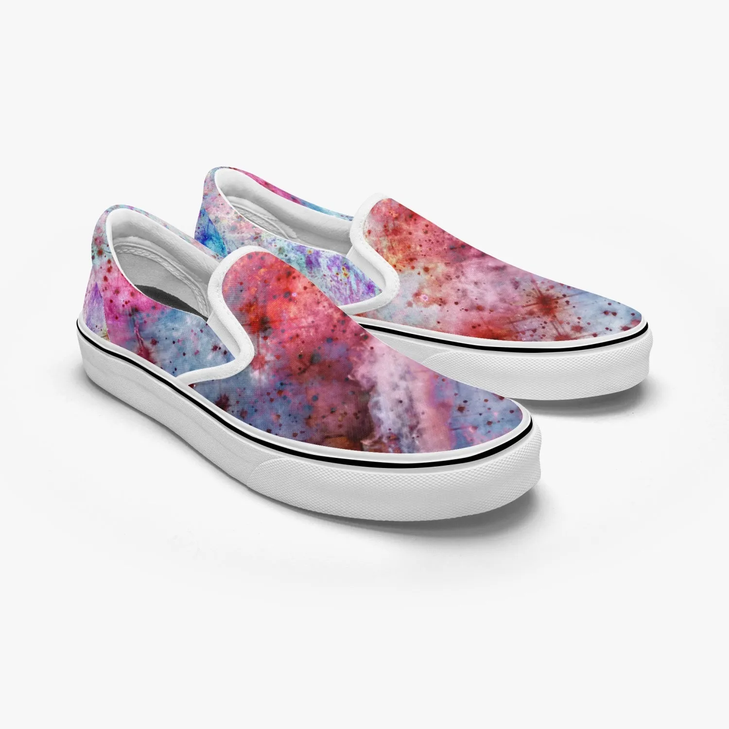 July Split-Style Psychedelic Slip-On Shoes