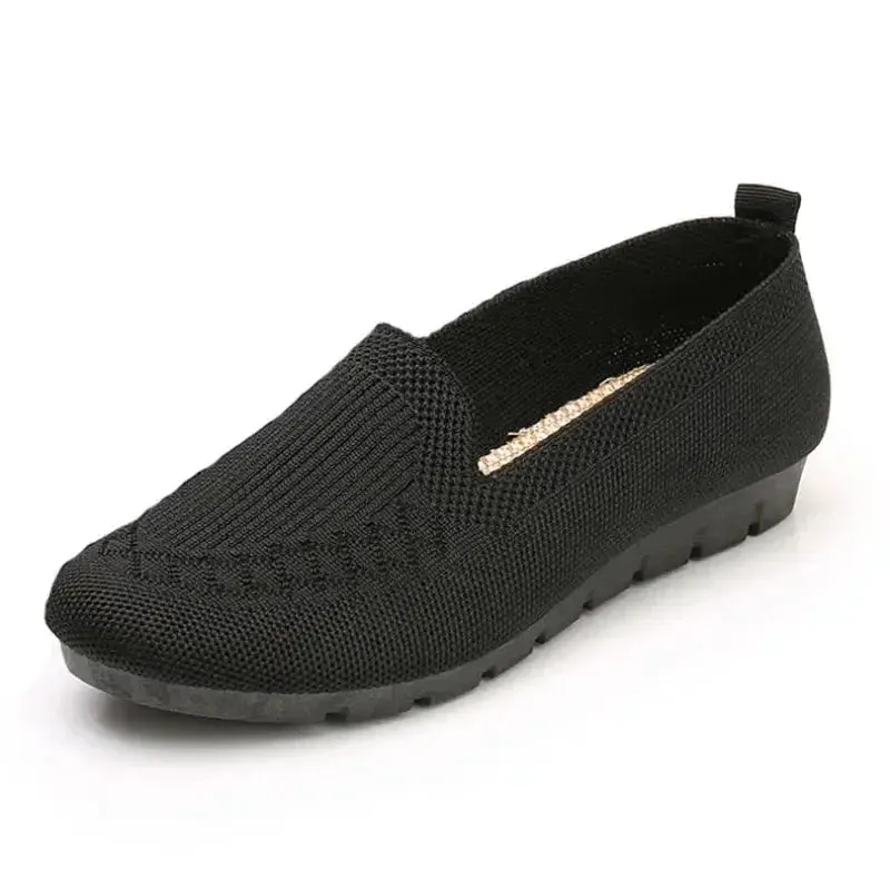 Mesh Breathable Women’s Loafers – Lightweight Slip-On Casual Sneakers