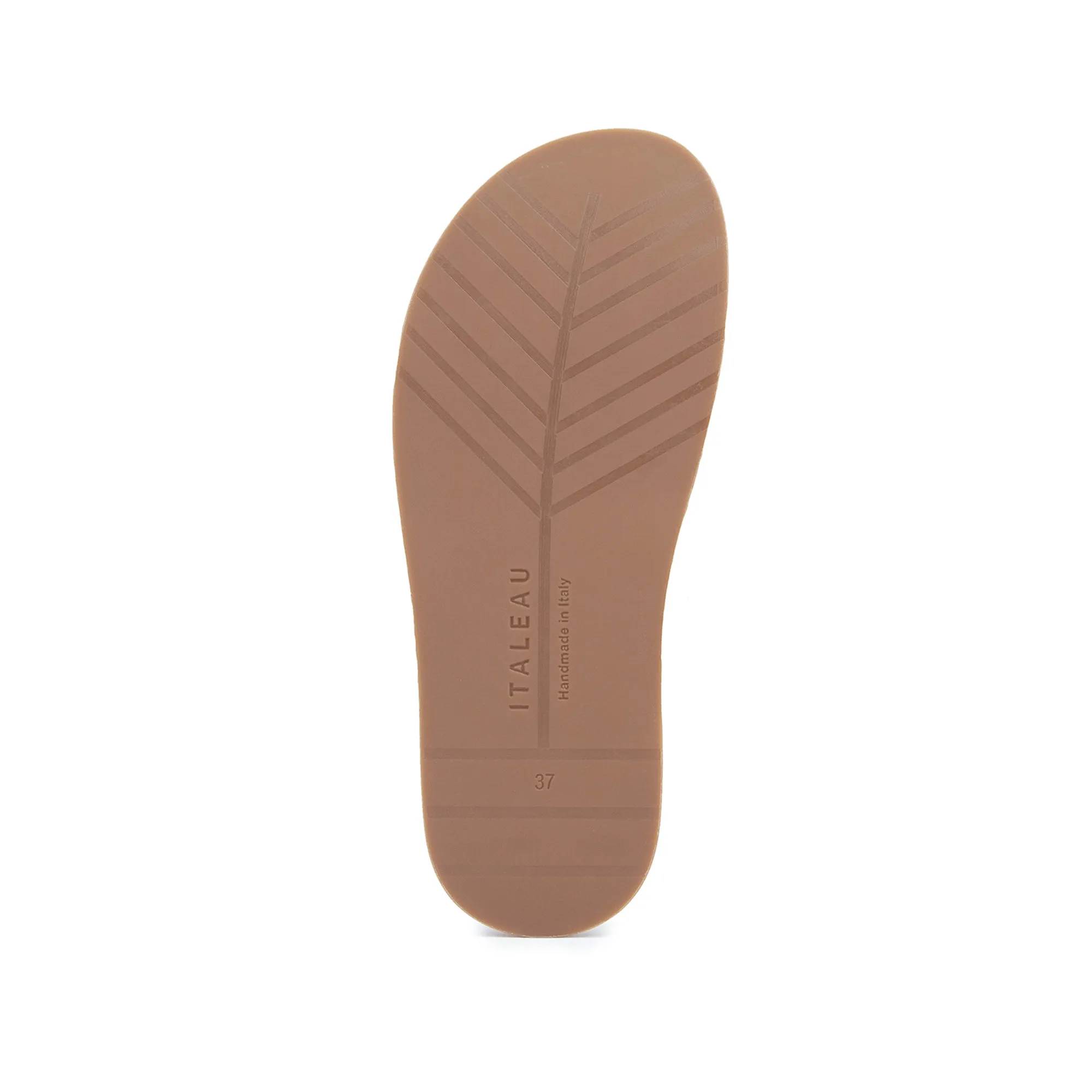 Milena Slides Beige Snake