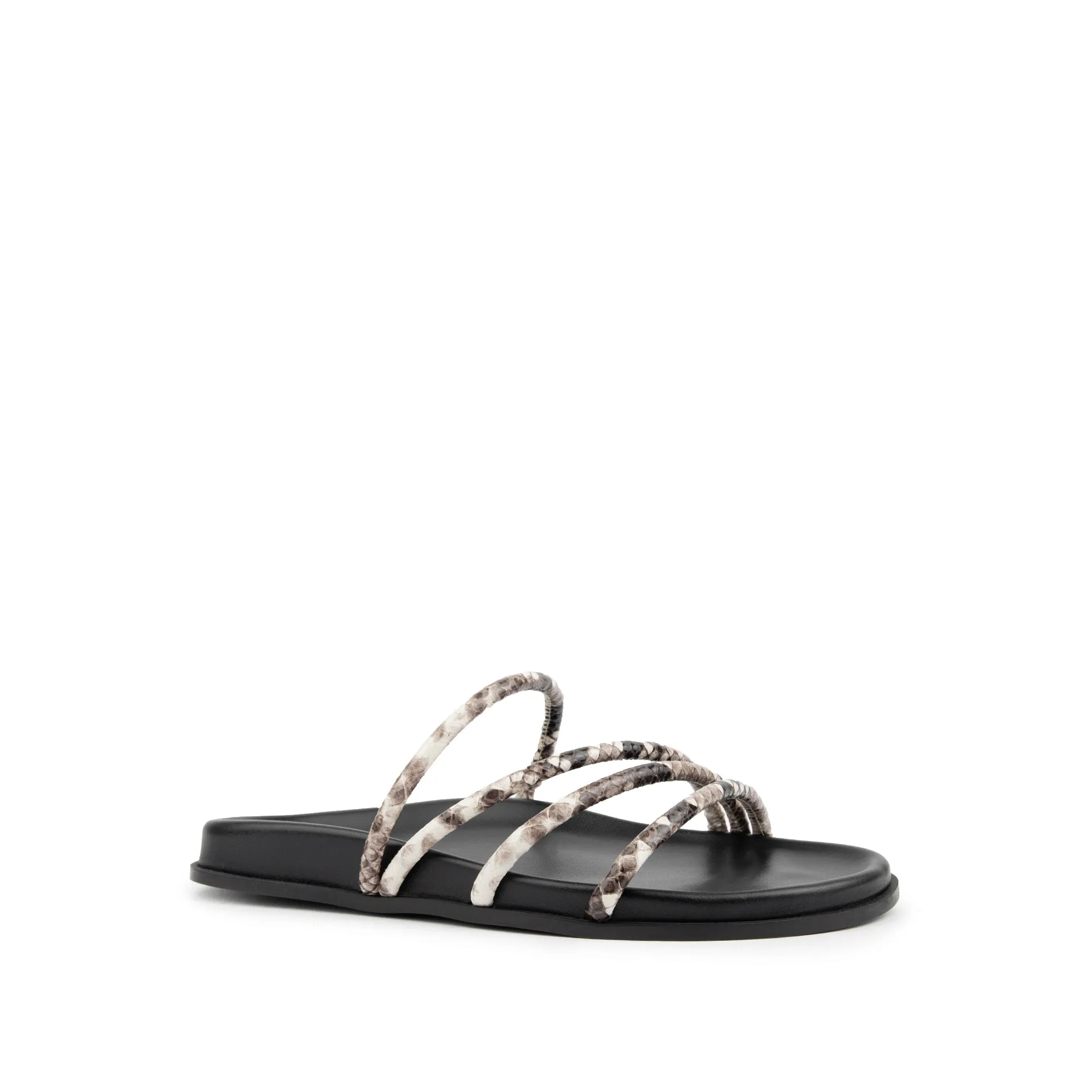 Milena Slides Embossed Snake