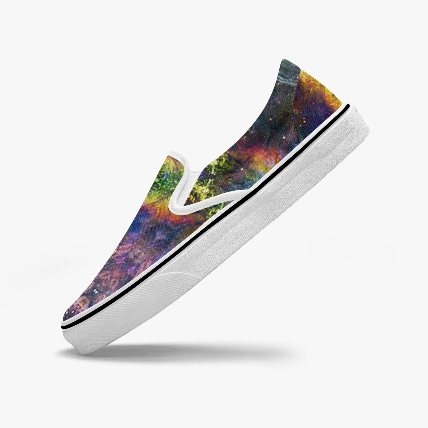 Nox Split-Style Psychedelic Slip-On Shoes