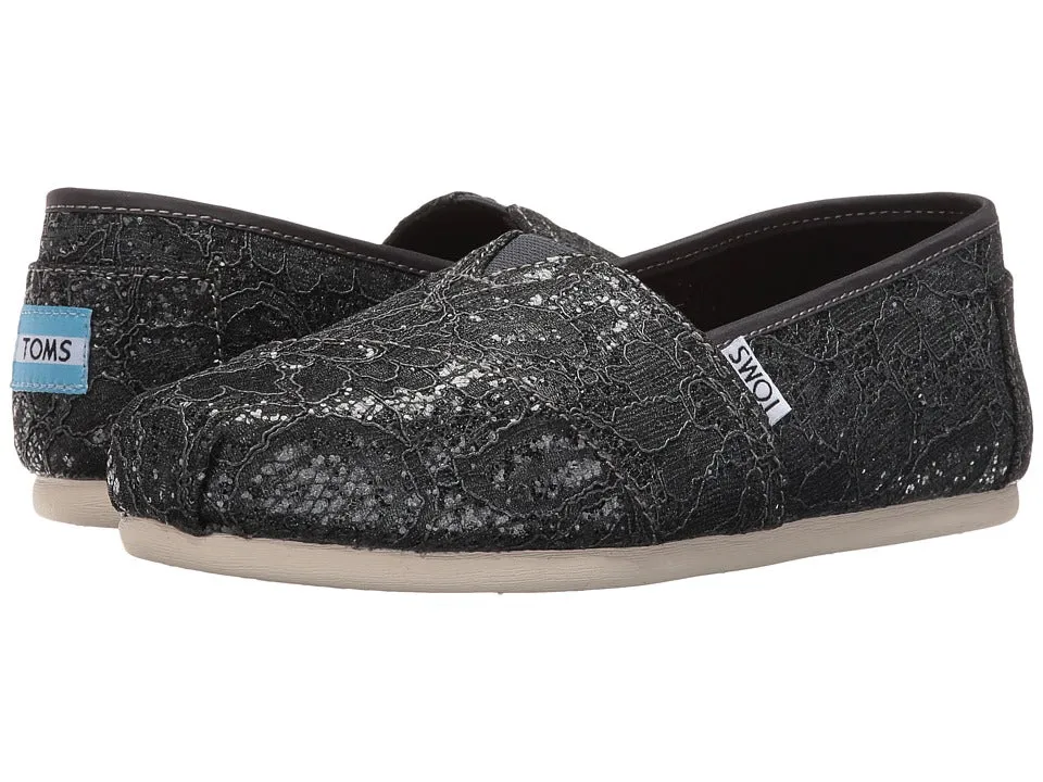Toms - Seasonal Classics (pewter Lace Glitz) Women's Slip on Shoes