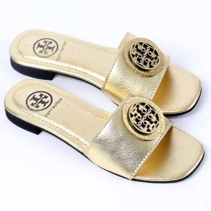 Women Sandals Slides, Round Buckle Casual Sandal Flat Open Toe Slides- #1010 #22